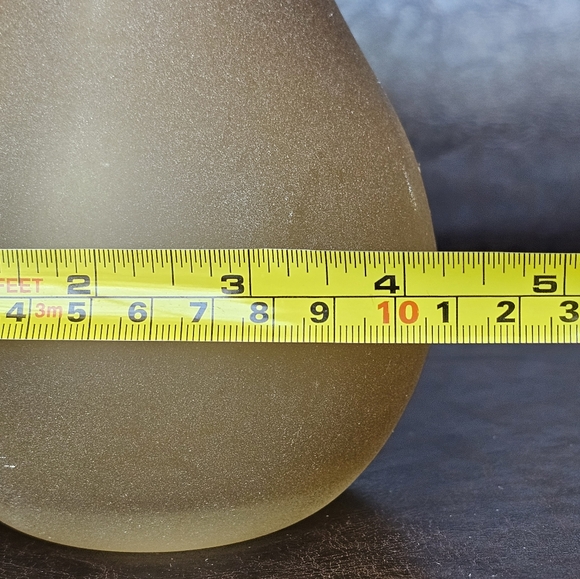 Blenko Glass Pears Frosted Golden Amber 8.5” Fruit Figurines Handblown - Picture 9 of 9